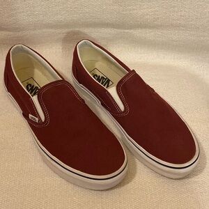 Vans, Sip Ons, Maroon, Excellent Used Condition